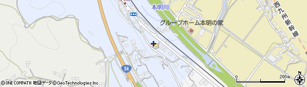 九州筑豊ラーメン山小屋 諫早店周辺の地図