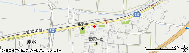 熊本県菊池郡菊陽町原水687周辺の地図