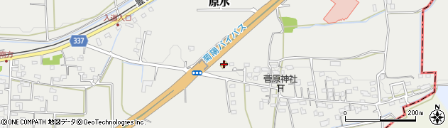 ローソン熊本菊陽中尾店周辺の地図
