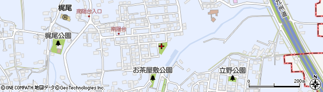 南陽台南公園周辺の地図