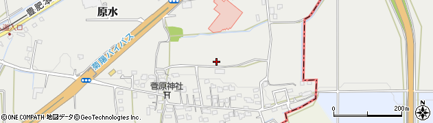 熊本県菊池郡菊陽町原水96周辺の地図