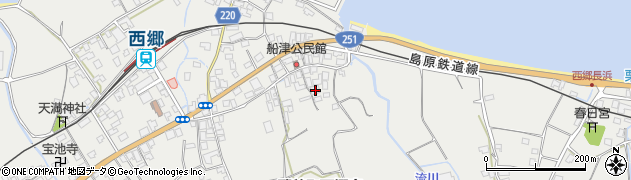 長崎県雲仙市瑞穂町西郷庚238周辺の地図