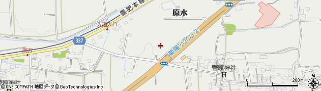 熊本県菊池郡菊陽町原水2861周辺の地図