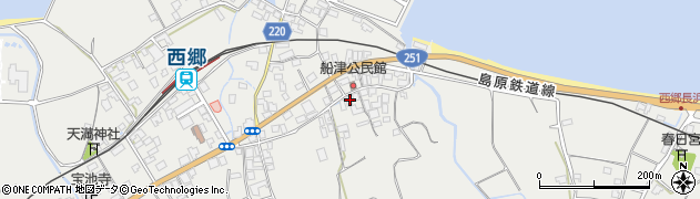長崎県雲仙市瑞穂町西郷庚245周辺の地図