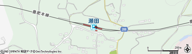 瀬田駅周辺の地図