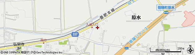熊本県菊池郡菊陽町原水2836周辺の地図