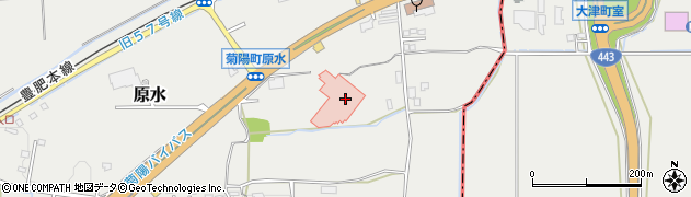 熊本県菊池郡菊陽町原水2921周辺の地図