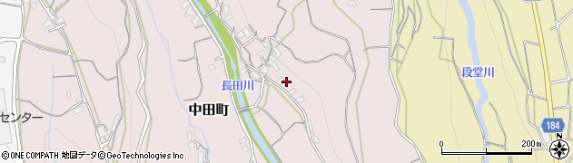 長崎県諫早市中田町116周辺の地図