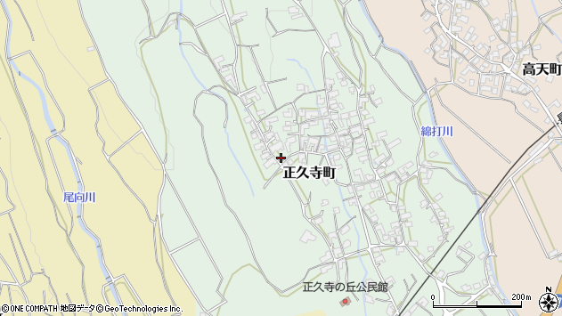 〒859-0302 長崎県諫早市正久寺町の地図