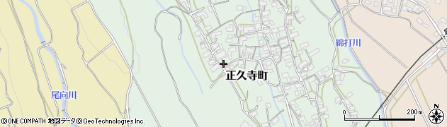 長崎県諫早市正久寺町周辺の地図