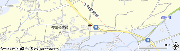 熊本県熊本市北区植木町木留745周辺の地図