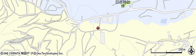 熊本県熊本市北区植木町木留1596周辺の地図