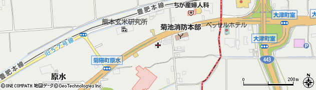 熊本県菊池郡菊陽町原水24周辺の地図