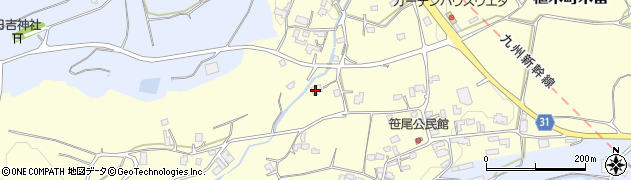 熊本県熊本市北区植木町木留604周辺の地図