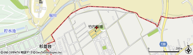熊本県菊池郡菊陽町原水5900周辺の地図