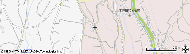長崎県諫早市中田町757周辺の地図