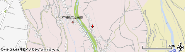 長崎県諫早市中田町254周辺の地図