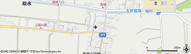 熊本県菊池郡菊陽町原水2304周辺の地図