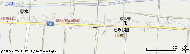 熊本県菊池郡菊陽町原水5221周辺の地図