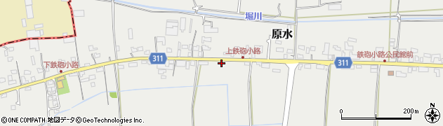 熊本県菊池郡菊陽町原水6046周辺の地図
