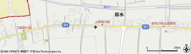 熊本県菊池郡菊陽町原水5279周辺の地図