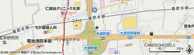 熊本県菊池郡大津町室921周辺の地図