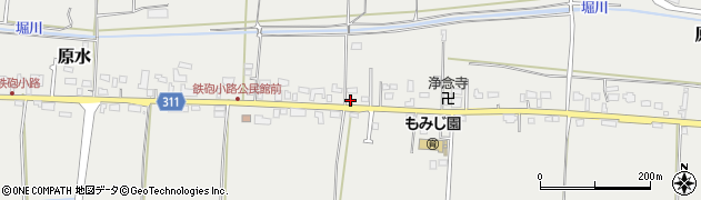 熊本県菊池郡菊陽町原水5083周辺の地図