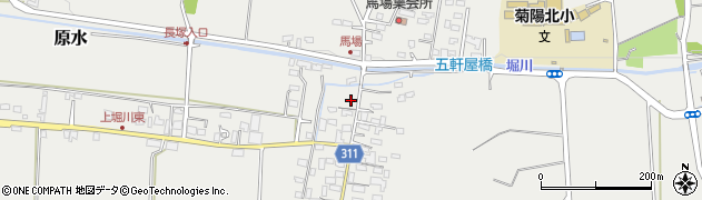 熊本県菊池郡菊陽町原水2310周辺の地図