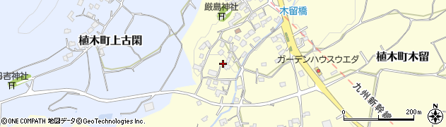熊本県熊本市北区植木町木留1829周辺の地図