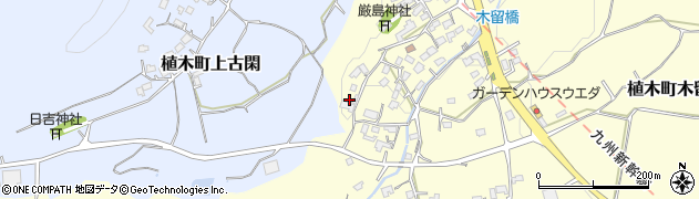 熊本県熊本市北区植木町木留1744周辺の地図