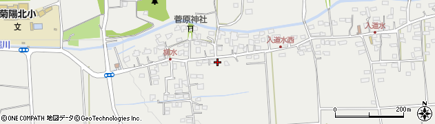 熊本県菊池郡菊陽町原水2603周辺の地図