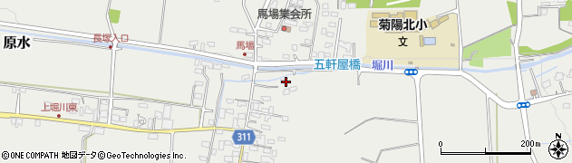 熊本県菊池郡菊陽町原水2323周辺の地図