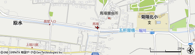 熊本県菊池郡菊陽町原水4992周辺の地図