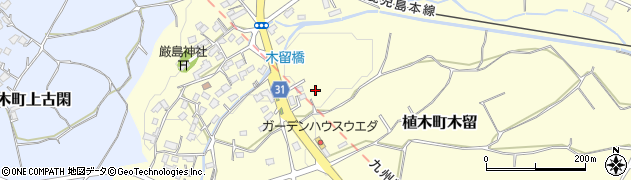 熊本県熊本市北区植木町木留559周辺の地図