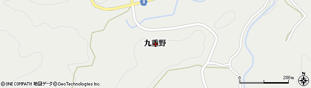 大分県竹田市九重野周辺の地図