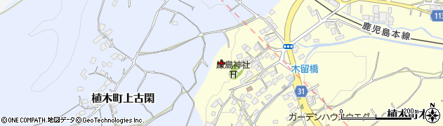 熊本県熊本市北区植木町木留周辺の地図