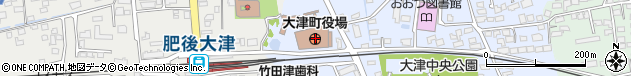 熊本県菊池郡大津町周辺の地図