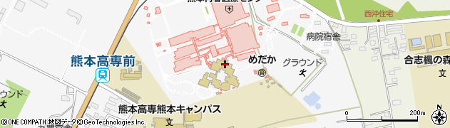 熊本県立黒石原支援学校周辺の地図