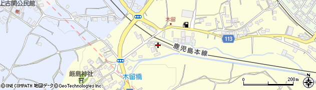 熊本県熊本市北区植木町木留45周辺の地図