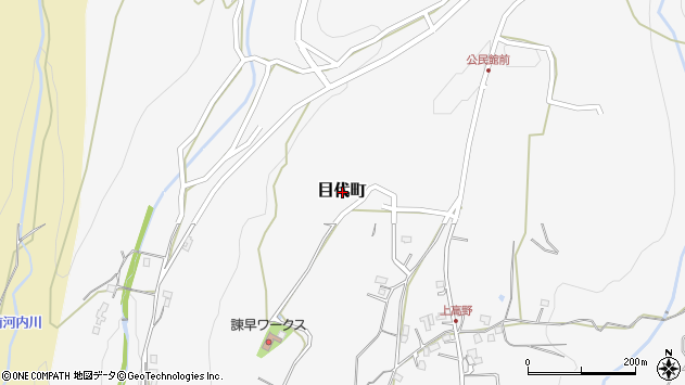 〒854-0007 長崎県諫早市目代町の地図