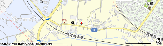 熊本県熊本市北区植木町木留151周辺の地図