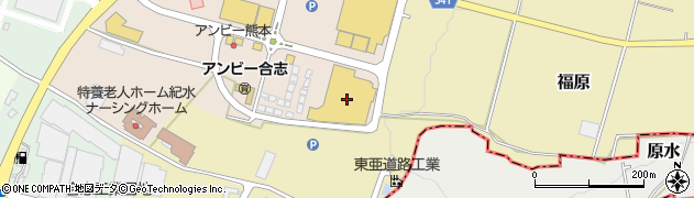 熊本県合志市竹迫2285周辺の地図