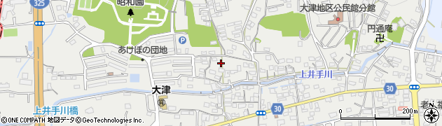 熊本県菊池郡大津町室周辺の地図