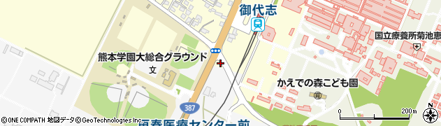 熊本県合志市御代志1732周辺の地図