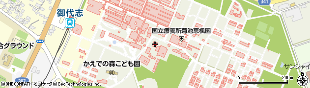 熊本県合志市栄3796周辺の地図