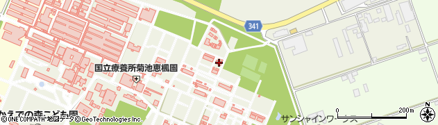 熊本県合志市栄3787周辺の地図
