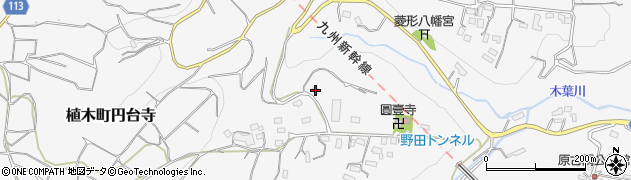 熊本県熊本市北区植木町円台寺1002周辺の地図