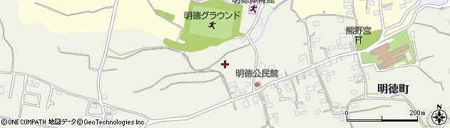 熊本県熊本市北区明徳町周辺の地図