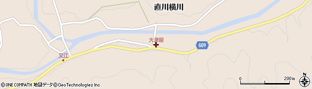 大津留周辺の地図