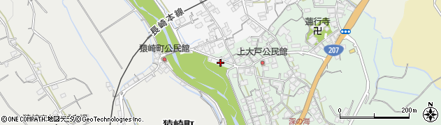 長崎県諫早市高来町大戸78周辺の地図